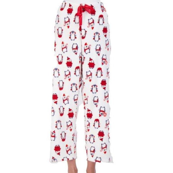 NWT NYC UNDERGROUND HOLIDAY PLUSH LOUNGE PANTS – Penguins – XL - Picture 1 of 4